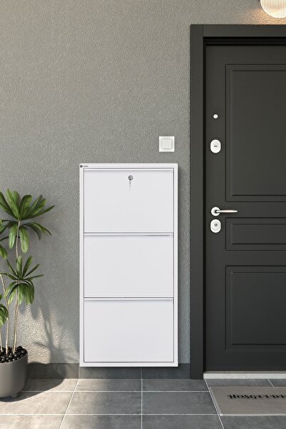 Arpelia Metal Ayakkabılık 3’lü Kilitli