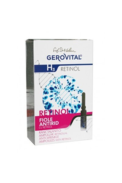 GEROVITAL Fiole antirid cu retinol H3, tratament facial, 20 ml