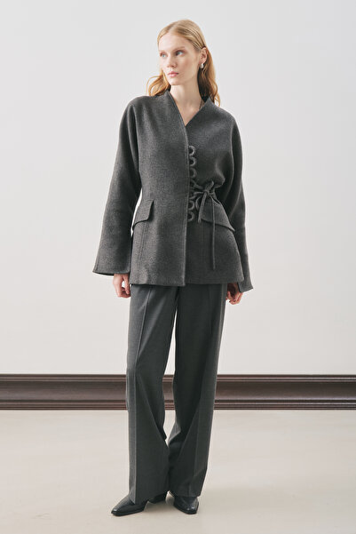 Manuka Aroa Tie-Up Jacket Anthracite