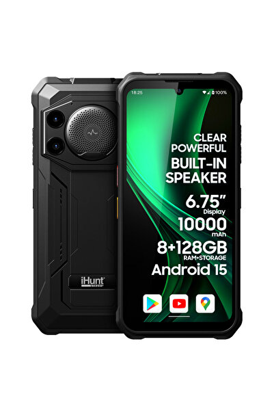 iHunt Titan Music P11001 Ultra - 6.75" Rugged 4G Phone, 8GB/128GB, 50MP, 10000mAh, Android 15