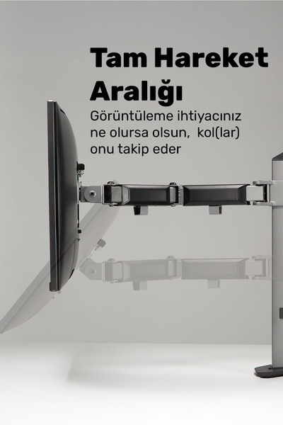 NPO حامل شاشة مزدوج الذراع من نوع VESA قابل للحركة بحجم 17-32 بوصة من طراز STD55024S