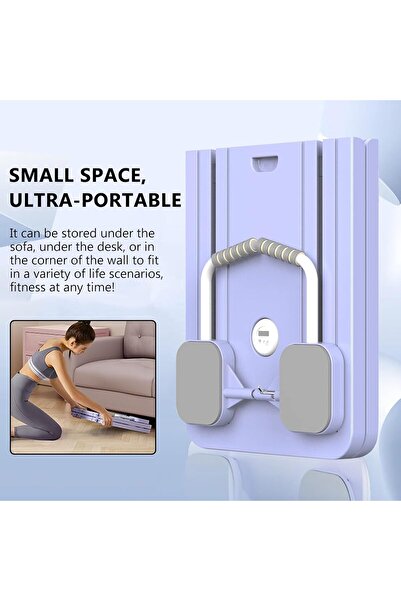 Generic Multifunctional Portable Pilates Reformer Set - Abdominal Workout & Plank Trainer (Purple 4in1)