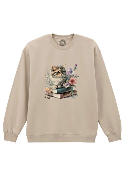 Cu Pisici Bluza Printata-Cats and Books, Unisex