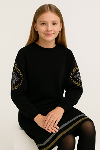 NEWCO Φόρεμα πλεκτό με μακρυμάνικο σχέδιο για κορίτσια – Άνετο και καθημερινό, κομψό μοντέλο