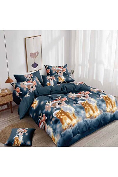 Truva Grup Finet Bed Linen Set "Winter Elegance" – 6 Pieces, 180 x 200 cm, Finet Cotton