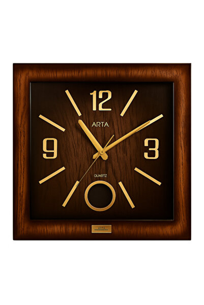QUARTZ Kaliteli Ahşap Duvar Saati