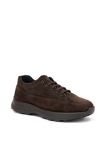 Frau Men's Sneaker (Casual) 09A6 Waxy Pepe (Dark Brown)