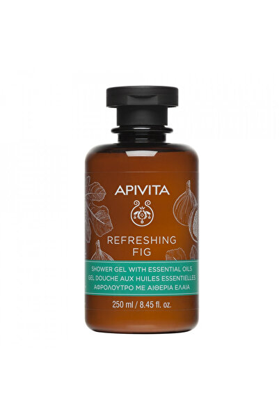 Apivita refreshing shower gel with figs, 250 ml