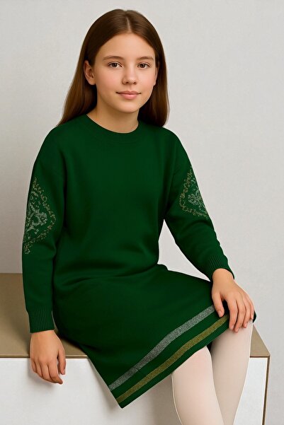 NEWCO Φόρεμα πλεκτό με μακρυμάνικο σχέδιο για κορίτσια – Άνετο και καθημερινό, κομψό μοντέλο