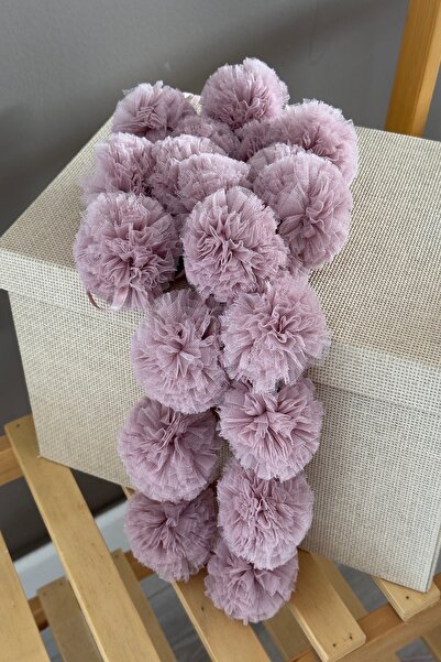 Miniden Pastel Pink Row Pompon Mini Pompon
