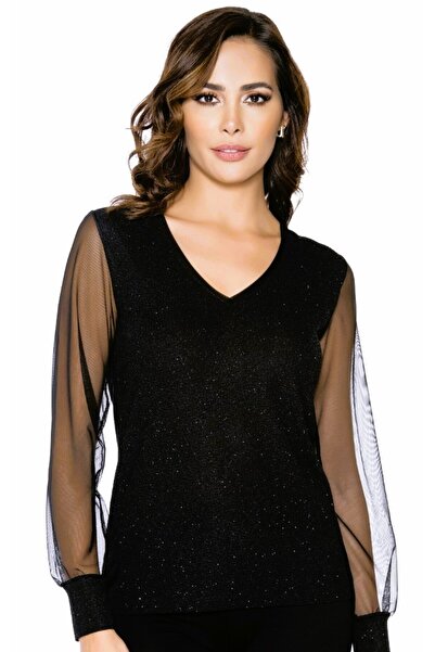 Belinay Long-sleeved lace blouse – 8500