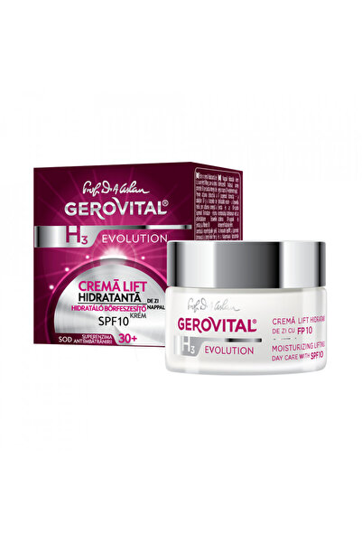GEROVITAL H3 Evolution Cremă hidratantă de zi cu efect de lifting 30+ SPF 10, Cremă de față, 50 ml
