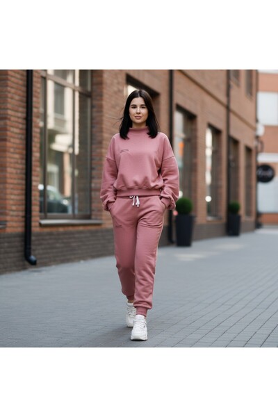 celevri Basic regular fit tracksuit, 100% premium cotton, for women