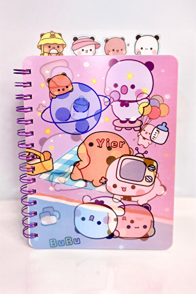 Ecrou 4-Compartment Hologram Cover Notebook