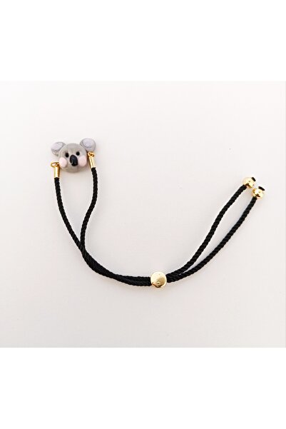 ADAMODART Koala Murano Glass Beaded Adjustable String Bracelet