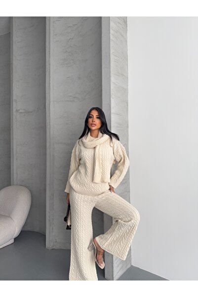 erki triko 3-Piece Set with Braided Hair Scarf