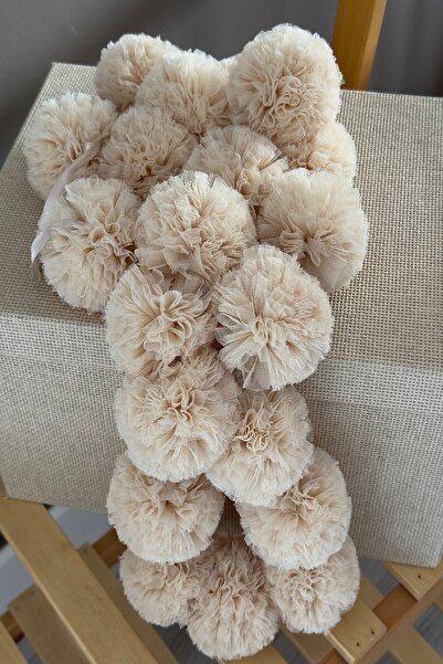 Miniden Bal Köpüğü Sıralı Ponpon Mini Ponpon