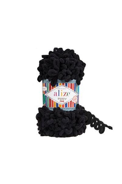 Alize Puffy Fine Kendinden İlmekli İnce Örgü İpi 100 gr - |60|