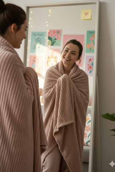 ELİTOL Cozyline Wellsoft Tv Blanket 100X180 – Powder