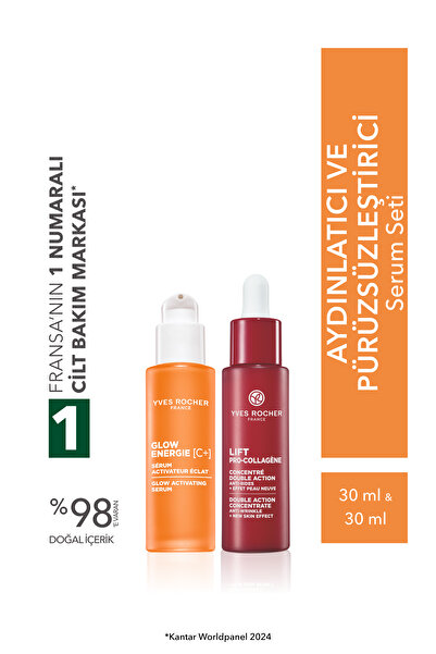 Yves Rocher Aydınlatıcı ve Pürüzsüzleştirici Serum Seti