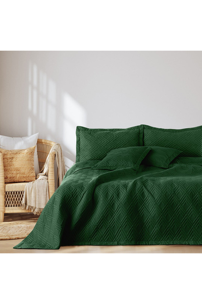 Amelia Home Quilted bedspread, Ophelia, 70 g/m2, 240x260 cm, Green