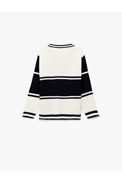 Koton Long Sleeve Buttoned V-Neck Knitwear Cardigan