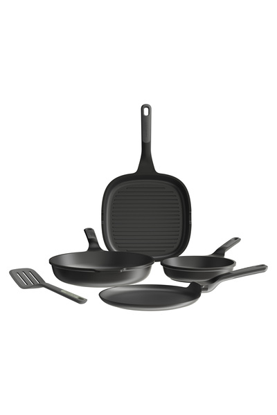 Berghoff Set de 4 tigăi antiaderente Stone+ cu spatulă Balance