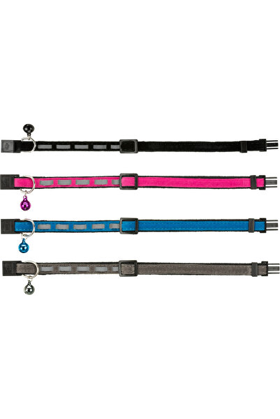 Trixie Cat Collar, Safer Life, Reflective, With Bell, Various Colors, 4172
