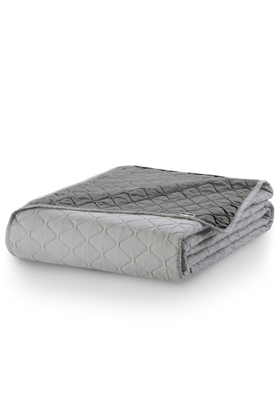 Deco King Quilted bedspread, Axel, density 70 g/m2, 240x260 cm, Graphite/Grey