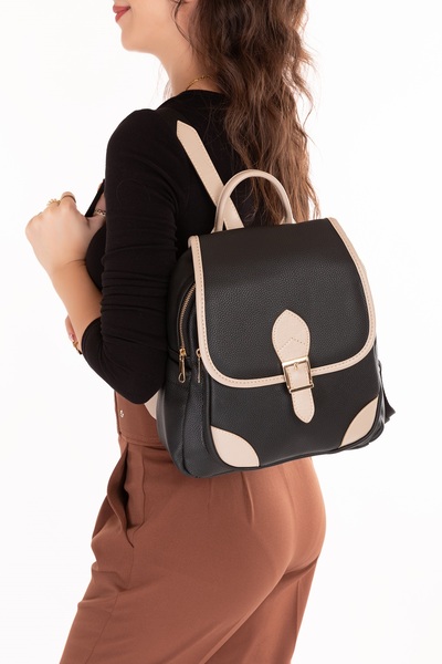 Gondol Women's Stone Detailed Daily Backpack Vp.730 Black