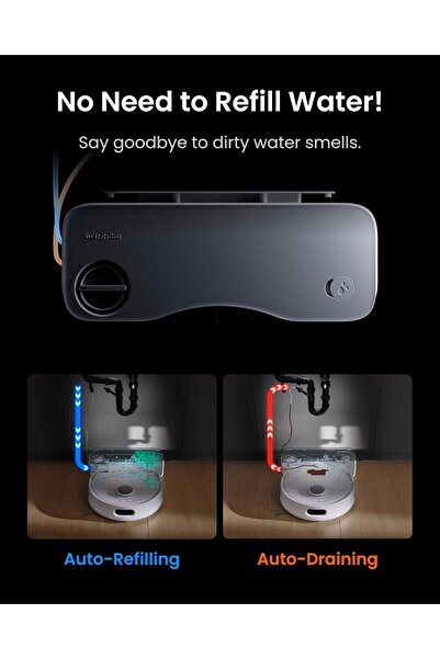 SwitchBot S10 Robot Vacuum & Mop - Dual Stations, Self-Emptying, 6500Pa