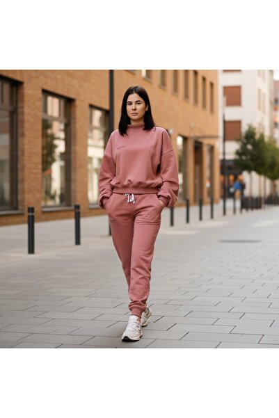 celevri Basic regular fit tracksuit, 100% premium cotton, for women