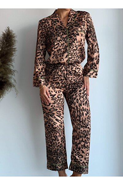 Elia Swimwear Idra Dreams Animal Print Satin Pajama Set