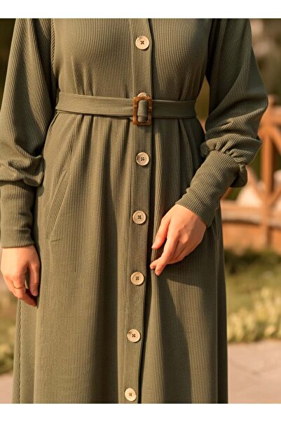 Nissra Ankanoor Flato Pocketed Buckle Belted Knitted Sweater Anka255115