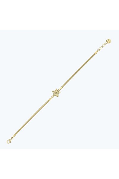 Altınbaş Altın Yıldız Balıksırtı Zincir Bileklik