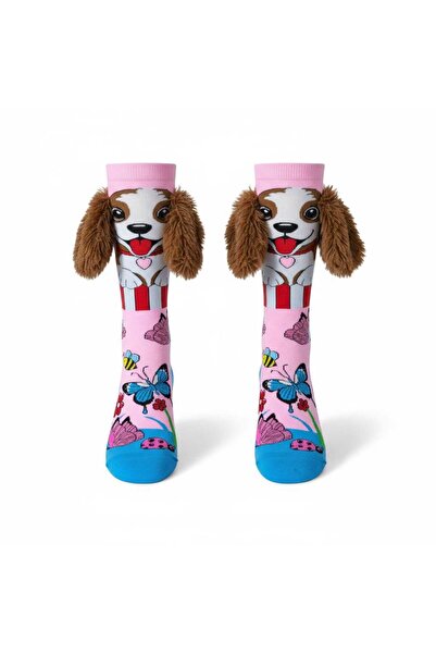 Aware Time 6-12 Years Old Girl's 3D Figure Socks