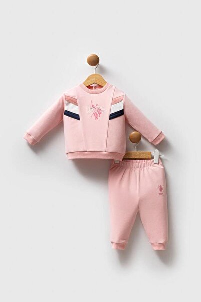 U.S. Polo Assn. Kids طقم ملابس للأطفال البنات من يو.إس. بولو أسن USB2755 مكون...