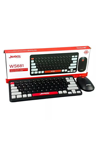 jedel WS681B BT Kablosuz + Bluetooth Klavye Mouse Set