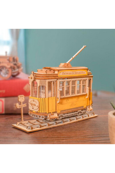ROKR 3D Wooden Puzzle - Tram