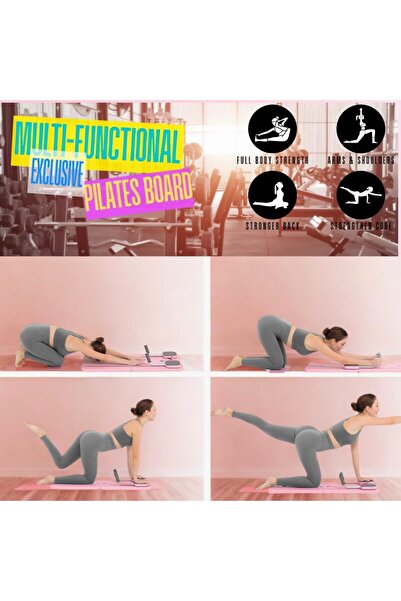Generic Pilates Board Multifunctional Abdominal/Core Trainer - Pink