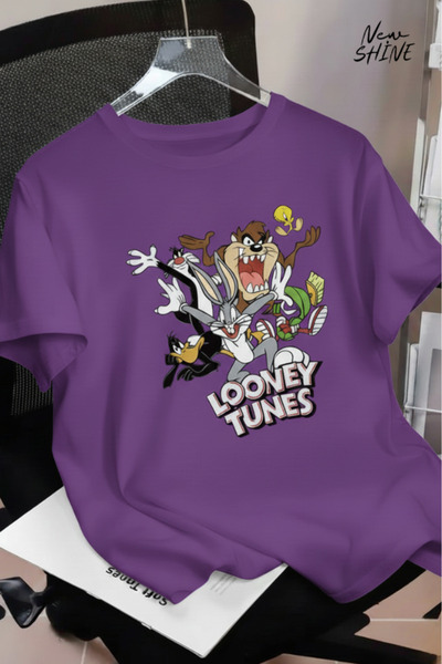 New Shine Looney Tunes Baskılı Oversize T-shirt