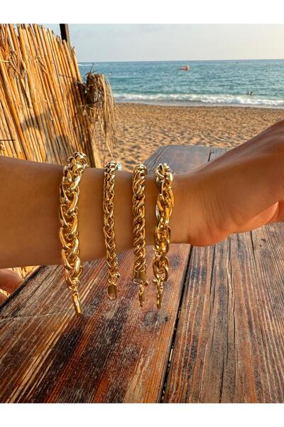 XUPING JEWELRY Altın Kaplama Kalın Bileklik