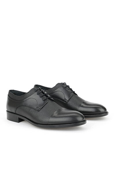 Ziya , Men's Genuine Leather Shoes 15350Z1030 Black