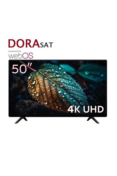 DORASAT تلفزيون دورا سات الذكي ٥٠ بوصة - نظام تشغيل ويب - دقة ٤كي فائقة الوضو...