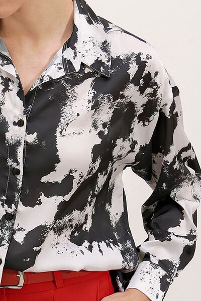 Hiccup Sbdart Aten Coated Long Sleeve Button down Shirt