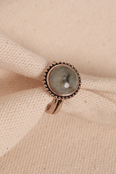 Süspüs Accessories خاتم أصلي قابل للتعديل مرصع بحجر اللابرادوريت