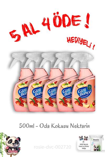 Eyüp Sabri Tuncer Gizli Bahçe Oda Kokusu Nektarin 500 ML 5 Al 4 Öde ve Rosie ...