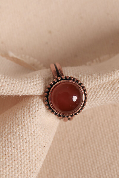 Süspüs Accessories خاتم أصلي قابل للتعديل مرصع بحجر العقيق