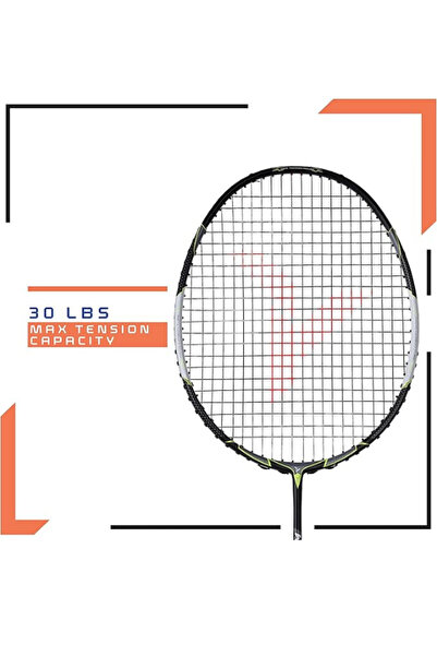 YOUNG مضرب تنس الريشة Winglight 73 خفيف الوزن ومتوازن، أسود/أخضر