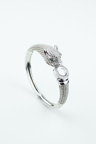 Liveyn Design الزركون حجر الفهد سوار تكبيل